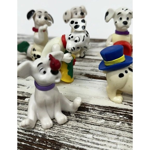 Lot Of‎ 13 101 Dalmatians Disney Plastic Figures Toys Cake Toppers Dogs 90’s - Picture 2 of 12